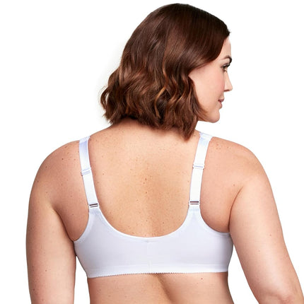Glamorise Wonderwire Front-Closure Stretch Lace Underwire Bra 9245 (Women's & Women's Plus) White