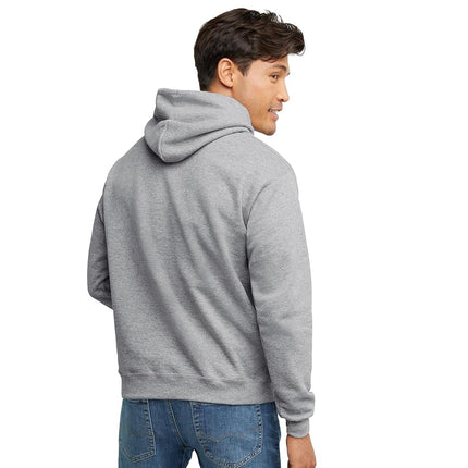 Hanes Men's Sweatshirt, EcoSmart Fleece Hoodie, Cotton-Blend Fleece Hooded Sweatshirt, Plush Fleece Pullover Hoodie, Light Steel, XX-Large