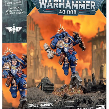 Space Marines: Captain with Jump Pack & Relic Shie