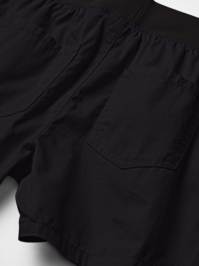 The Children's Place Girls' Pull on Shorts, Black, 5