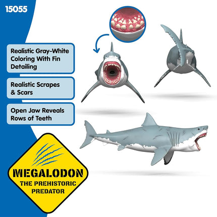 Schleich Dinosaurs - Megalodon Toy Figurine - Kids Ages 4+ | 15055