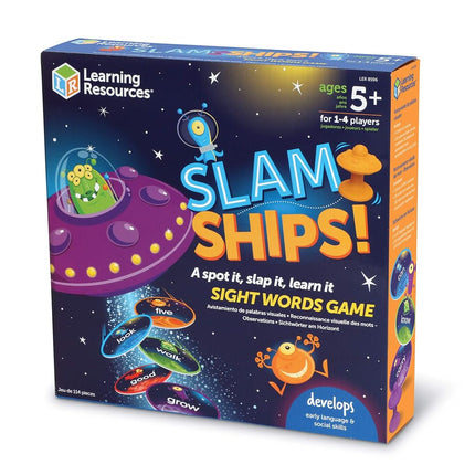 Learning Resources Slam Ships Sight Words Game, Homeschool, Visual, Tactile and Auditory Learning, Ages 5+