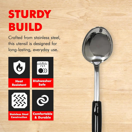 Chef Craft Select Stainless Steel Spoon, Silver