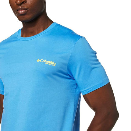 Columbia Apparel Men's PFG Graphic T-Shirt Shirt, Riptide/Mantra, X Large