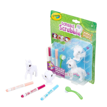 Crayola Scribble Scrubbie Safari Animals, Zebra & Bird, 2Count, Creative Toy, Gift for Kids, Age 3, 4, 5, 6