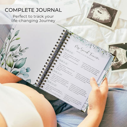 Beautiful Pregnancy Journal and Memory Book with Stickers and Keepsake Pocket - Lovely Gift for First Time Moms to Be - The Perfect Planner to Track Your Little Ones Life-Changing Journey