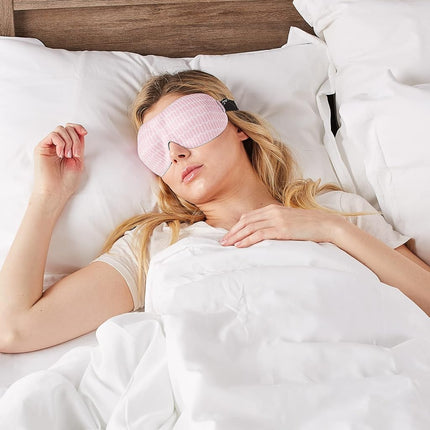 Bucky 40 Blinks No Pressure Eye Mask, Pink Chevron, One Size, 40 Blinks No Pressure Eye Mask for Travel & Sleep