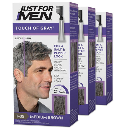 JUST FOR MEN Touch of Gray Haircolor T-35 Medium B