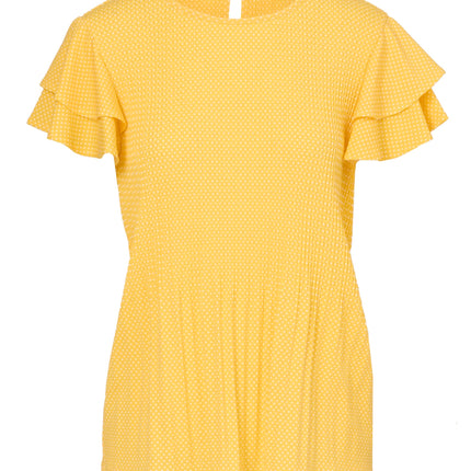 Adrianna Papell Women's Pleated Knit Double Sleeve