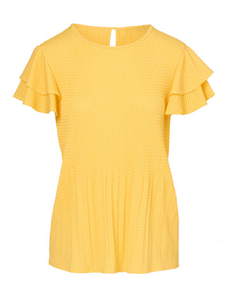 Adrianna Papell Women's Pleated Knit Double Sleeve