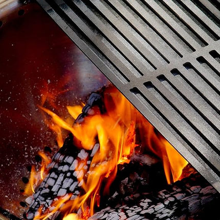 Cuisinart CHA-830 Cleanburn Fire Pit Griddle & Grill 2-in-1 Cooking Top, Pre-Seasoned Cast Iron