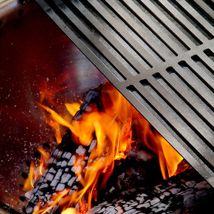 Cuisinart CHA-830 Cleanburn Fire Pit Griddle & Grill 2-in-1 Cooking Top, Pre-Seasoned Cast Iron