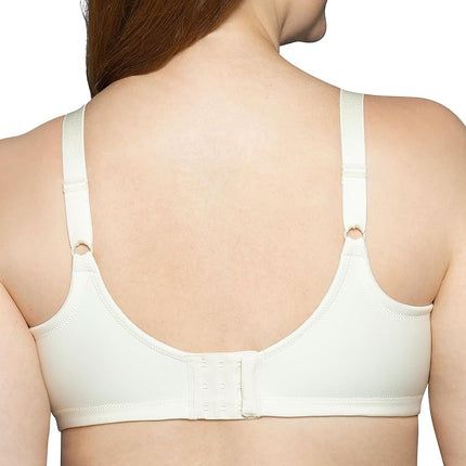 Vanity Fair Women's Full Figure Beauty Back Smoothing Bra, 4 Way Stretch Fabric, Lightly Lined Cups Up to H, Opaque, Wirefree-Ivory, 42D