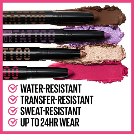 MAYBELLINE Color Tattoo Longwear Multi-Use Eye Shadow Stix, Eye Makeup, I am Fierce (Deep Green Shimmer)