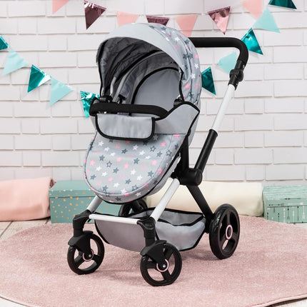 Bayer Baby Dolls Pram XEO, Convertible Doll Pushchair, 46cm Dolls
