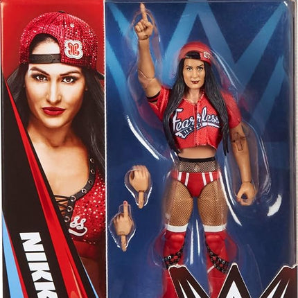 Mattel WWE Elite Action Figure & Accessories, Series #123 Set, 6-inch Collectible Nikki Bella with 25 Articulation Points & Swappable Hands