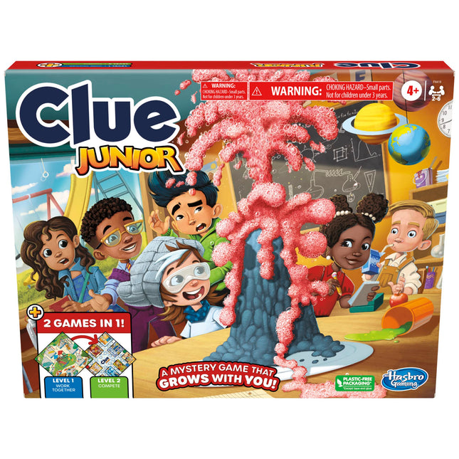Hasbro Gaming Clue Junior Game, 2-Sided Gameboard,