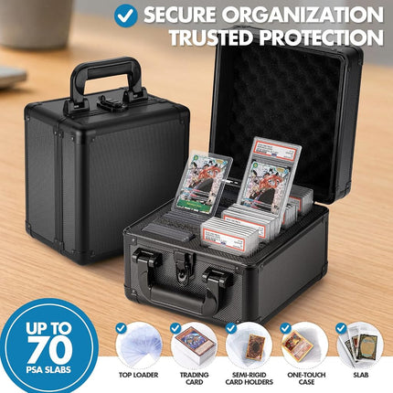 Graded Card Storage Box, Trading Card Case for PSA Graded Pokemon Cards, Sports Card Storage Boxes as PSA Card Holder, Baseball Card Case, Slab Case, Card Case Holder for Trading Cards, PSA Card Case
