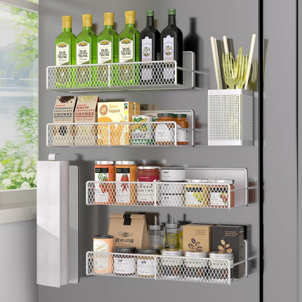 DTUQYX Magnetic Spice Rack for Refrigerator, 6 Pac