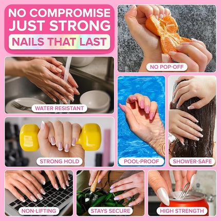 NYK1 Super Strong Nail Glue for Press Ons, Nail Tips & False Nails | 8ml