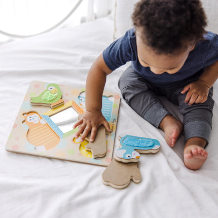 Melissa & Doug 1898 Rompecabezas Toca y Siente "Peek-a-Boo"