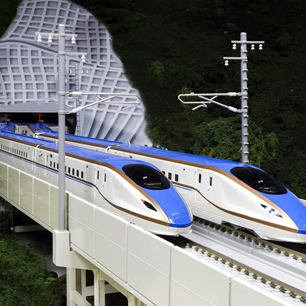 KATO N Gauge E7 Series Hokuriku Shinkansen Kagayaki Basic Set, 3 Cars, 10-1980 Railway Model Train