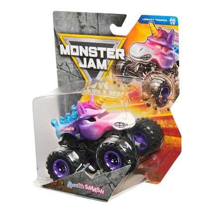 Monster Jam 2025 Oficial 1:64 Camiones de Juguete Fundidos a Presión Serie 43 Legacy Trucks Sparkle Smash