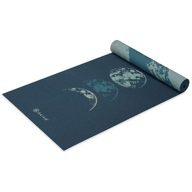 Gaiam Yoga Mat Premium Print Reversible Extra Thic
