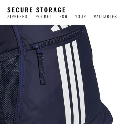 adidas Alliance Sackpack, Drawstring Backpack, Lightweight Small Gym Bag for Women and Men, Team Navy Blue 2, One Size, Alliance Sackpack – Drawstring Backpack Small Bag for Men and Women