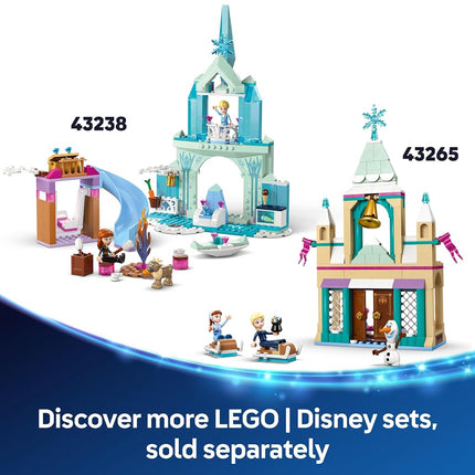 LEGO ǀ Disney Frozen Anna’s Sleigh Adventure, Hot Chocolate Stand with a Kristoff Minidoll, plus Olaf and Sven Figures, Princess Building Toy for 4+ Year Old Girls 43256