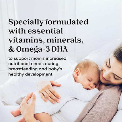 ONE A DAY Postnatal Complete Multivitamin for Post-Pregnancy with Folic Acid and Omega-3 DHA, 60 Count