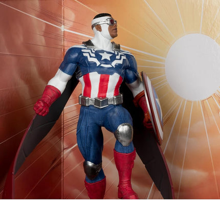McFarlane Marvel Captain America 1:10th Scale Collectible with Scene (All-New Captain America #1) Toys