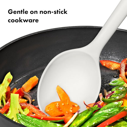 OXO Good Grips 4‑Piece Nylon Utensil Set, Oat, Cooking Utensil Set Designed to Protect Non-Stick Cookware