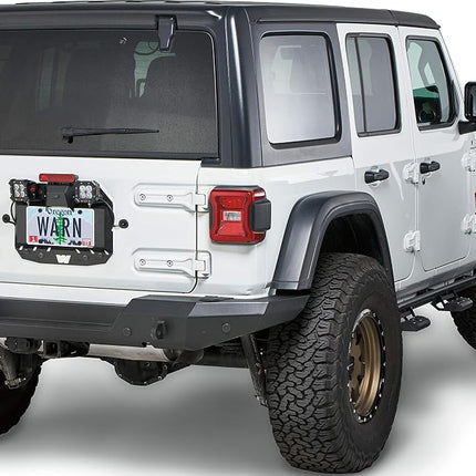 WARN 104070 Placa para eliminar la rueda de repuesto trasera, Compatible con: Jeep Wrangler JL (2018+)