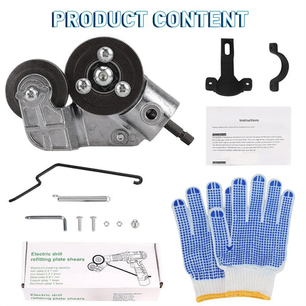dirnatel Upgraded Electric Drill Plate Cutter Attachment/Adapter