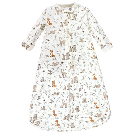 Gigoteuse portable en coton à manches longues Hudson Baby, sac de couchage, couverture, motif Forêt enchantée, 18-24 mois