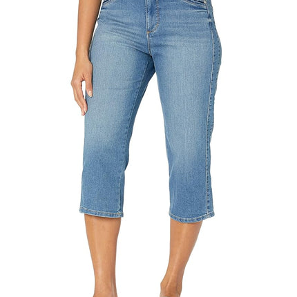 Gloria Vanderbilt Women's High Rise Belted Capri, Merced, 6