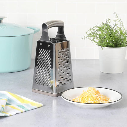 Martha Stewart Sprucedale 9.5" Stainless Steel 4-Sided Food/Cheese Box Grater
