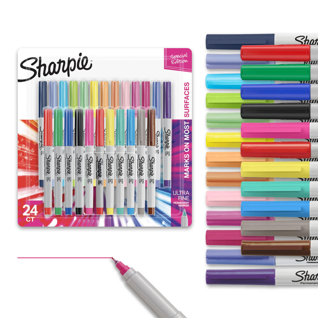 Sharpie Color Burst Permanent Markers, Ultra Fine 