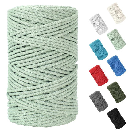 HOMEBOBO Macrame Cord 5mm x 109Yards (328Feet) Nat