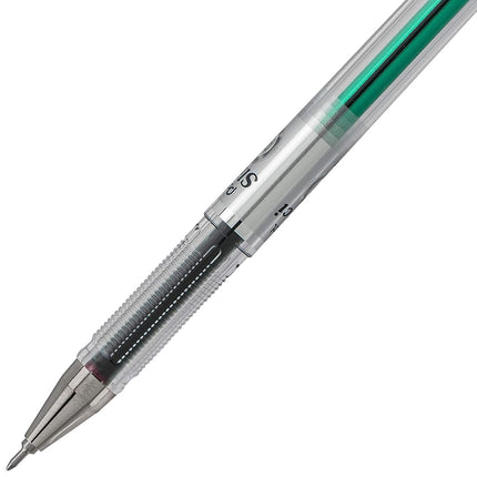 Pentel Arts Slicci 0.25 mm Extra Fine Gel Pen, Green Ink, Box of 12 (BG202-D) by Pentel