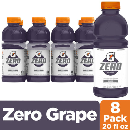 Thirst Quencher, Grape, 20oz Bottles (8 Pack)