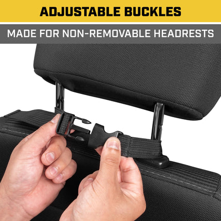 Cat� Car Front Seat Organizer, Back Seat Storage with Adjustable Straps, Truck Seat Organizer for Delivery, Office, Drive, Passenger Seat or Backseat - On Seat Storage for Car, Truck & SUV (Camo)