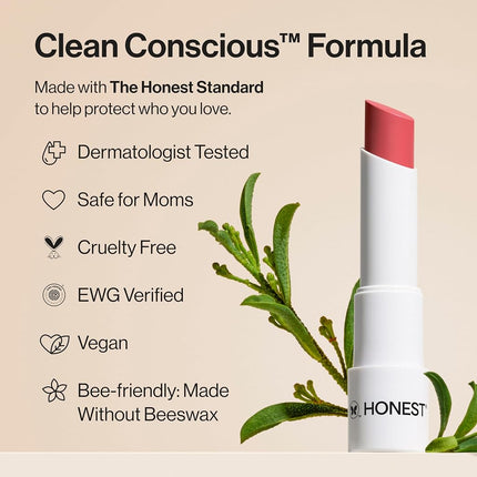 Honest Beauty Tinted Lip Balm, Dragon Fruit | Vegan | 6+ Hours Of Moisture | Paraben Free, Silicone Free, Cruelty Free | 0.141 Oz. (Packaging May Vary)