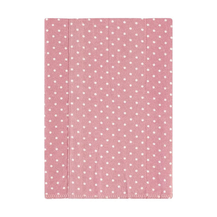 Hudson Baby Unisex Baby Cotton Flannel Burp Cloths, Dusty Rose Floral 7-Pack, One Size