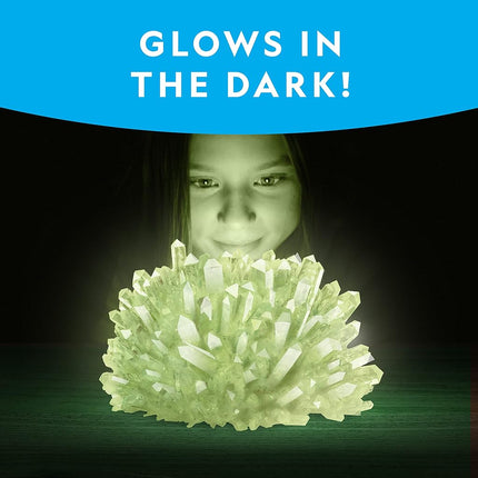 Kit de cultivo de cristales gigantes National Geographic - Crea tu propio cristal gigante que brilla en la oscuridad en unos pocos días con este kit para hacer cristales, kit de ciencia, kit de cultivo de cristales para niños