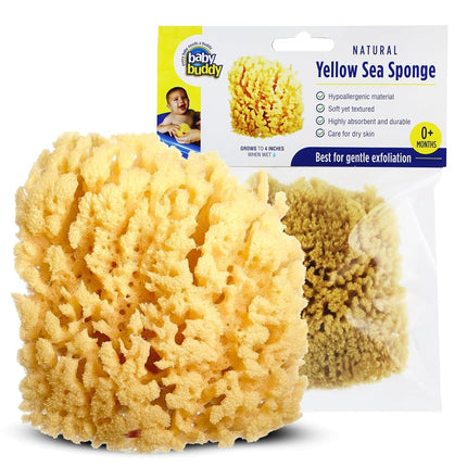 Baby Buddy Natural Yellow Sea Sponge, Newborn Bath