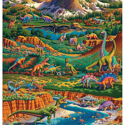 Buffalo Games - Eric Dowdle - Dinosaur Valley - 1000 Piece Puzzle - Challenging Puzzle Perfect for Game Nights - Finished Size is 26.75 x 19.75