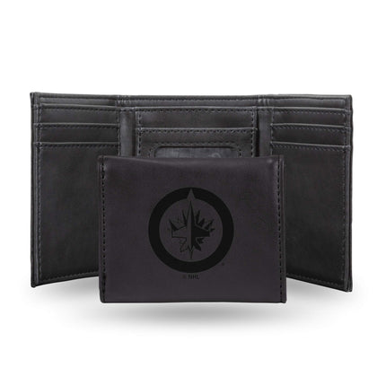 Rico Industries Laser Engraved Trifold Wallet, Win