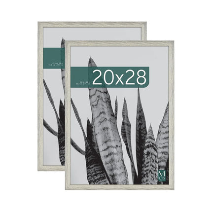 MCS Industries 63810 20x28 Inch 2-Pack, Gray Woodgrain Studio Gallery Frame, 20x28, 2 Count